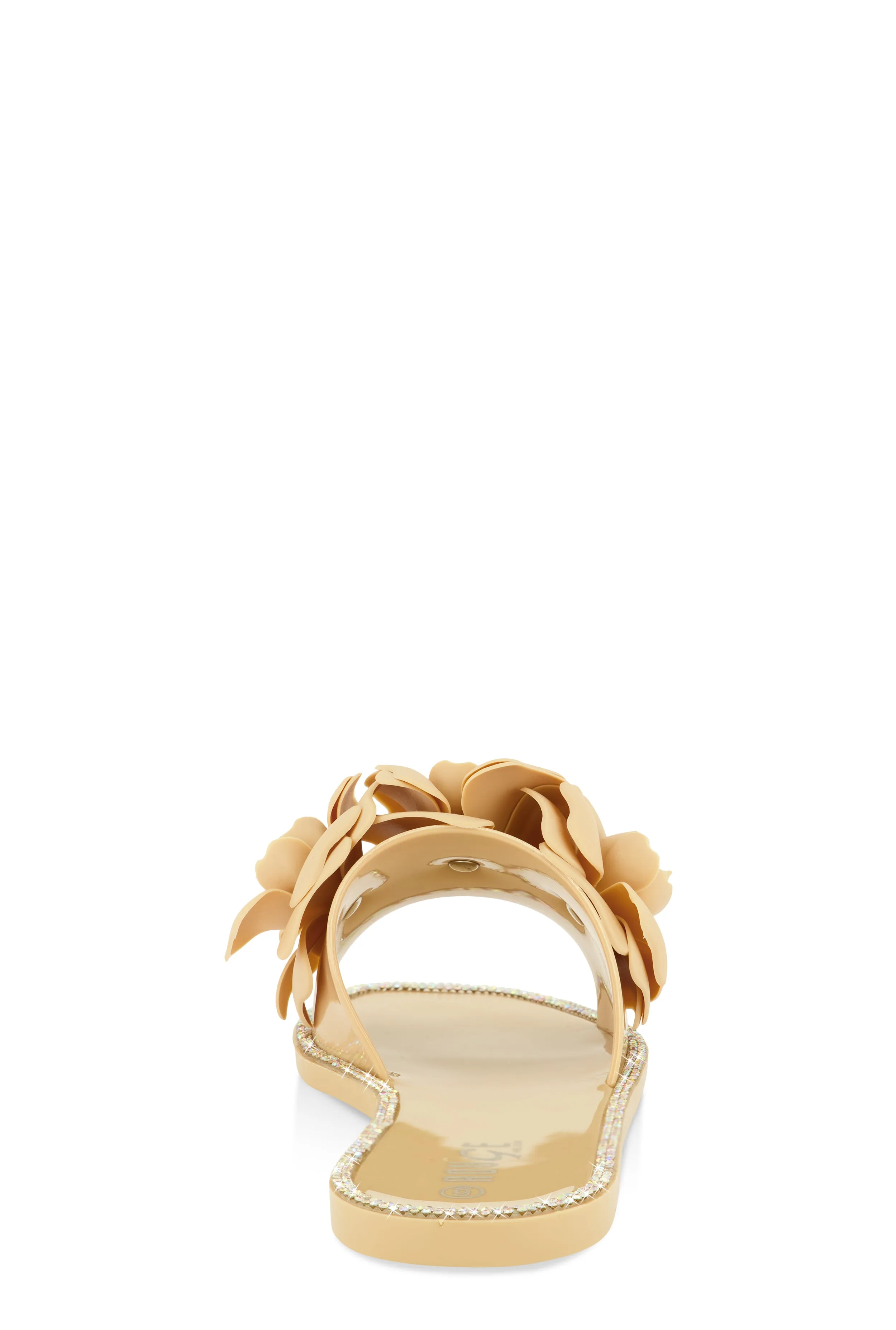 Flower Band Jelly Slide Sandals