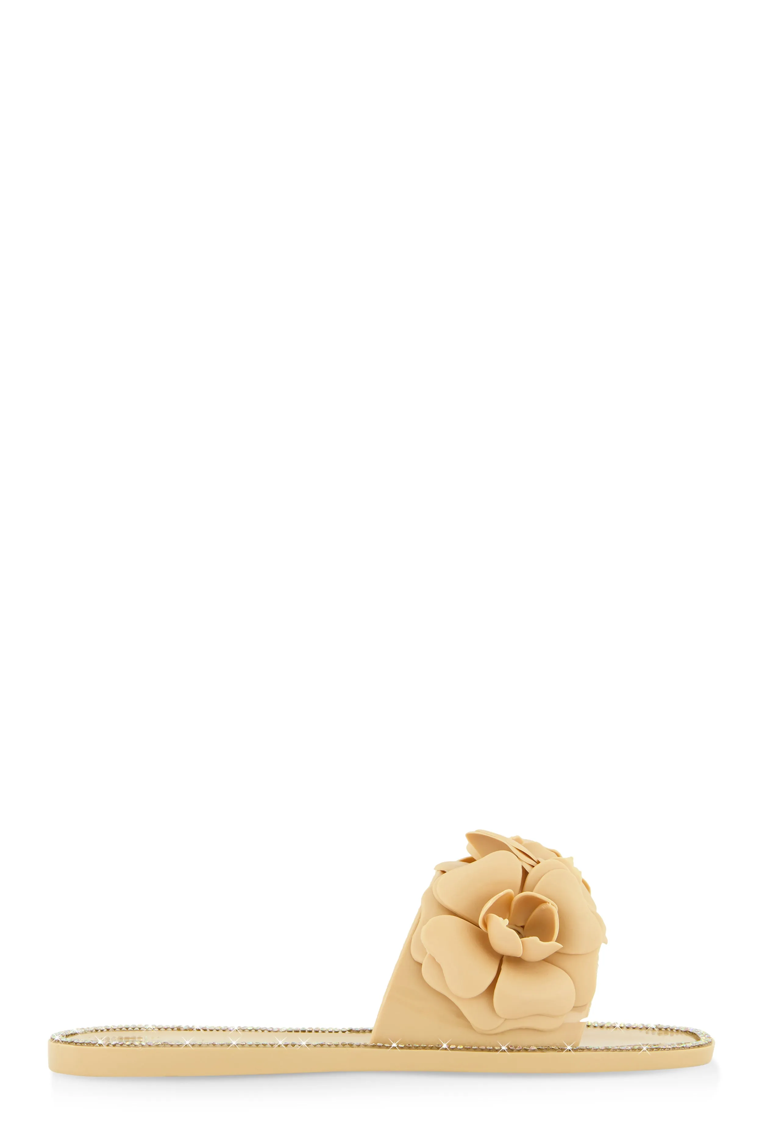Flower Band Jelly Slide Sandals