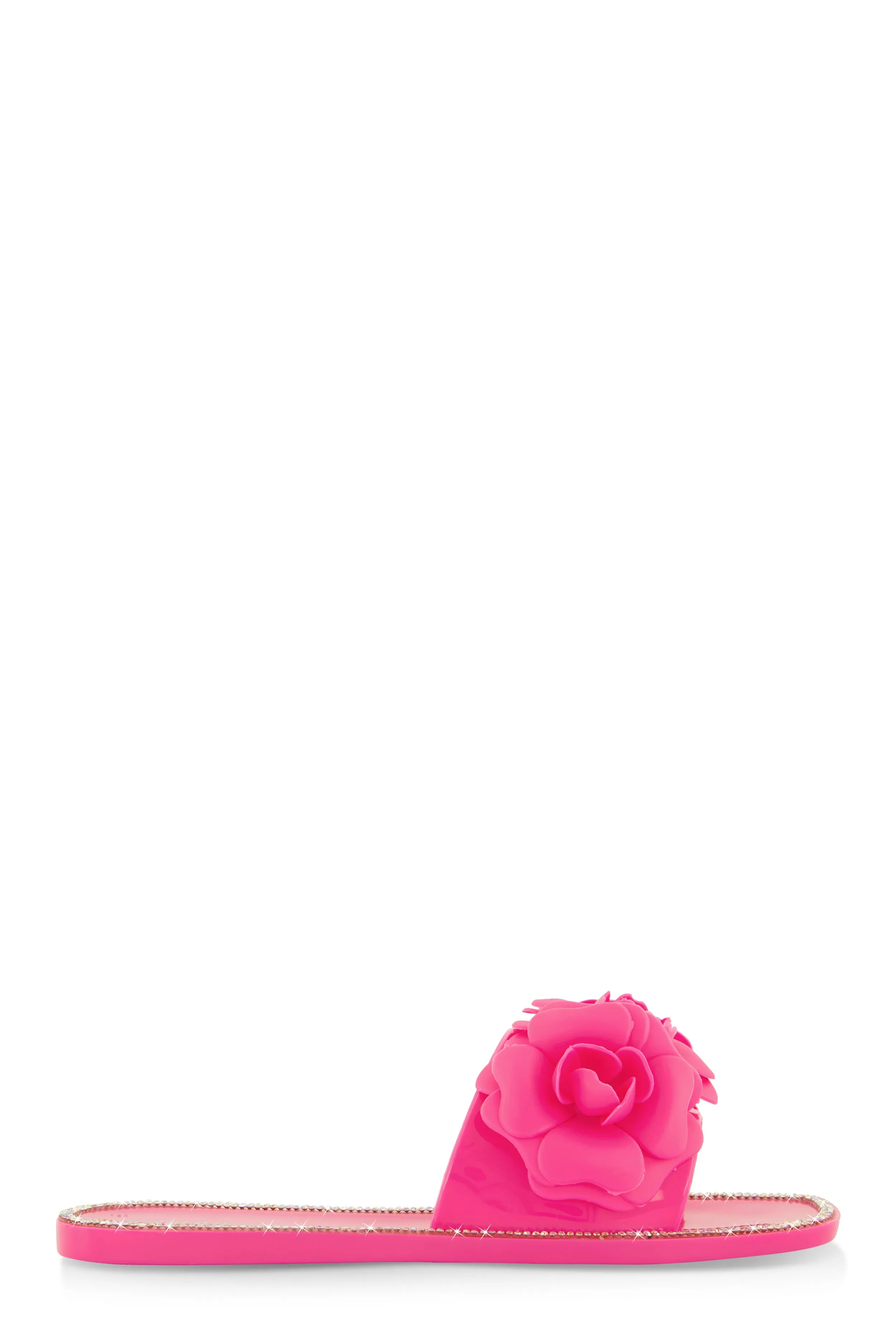 Flower Band Jelly Slide Sandals