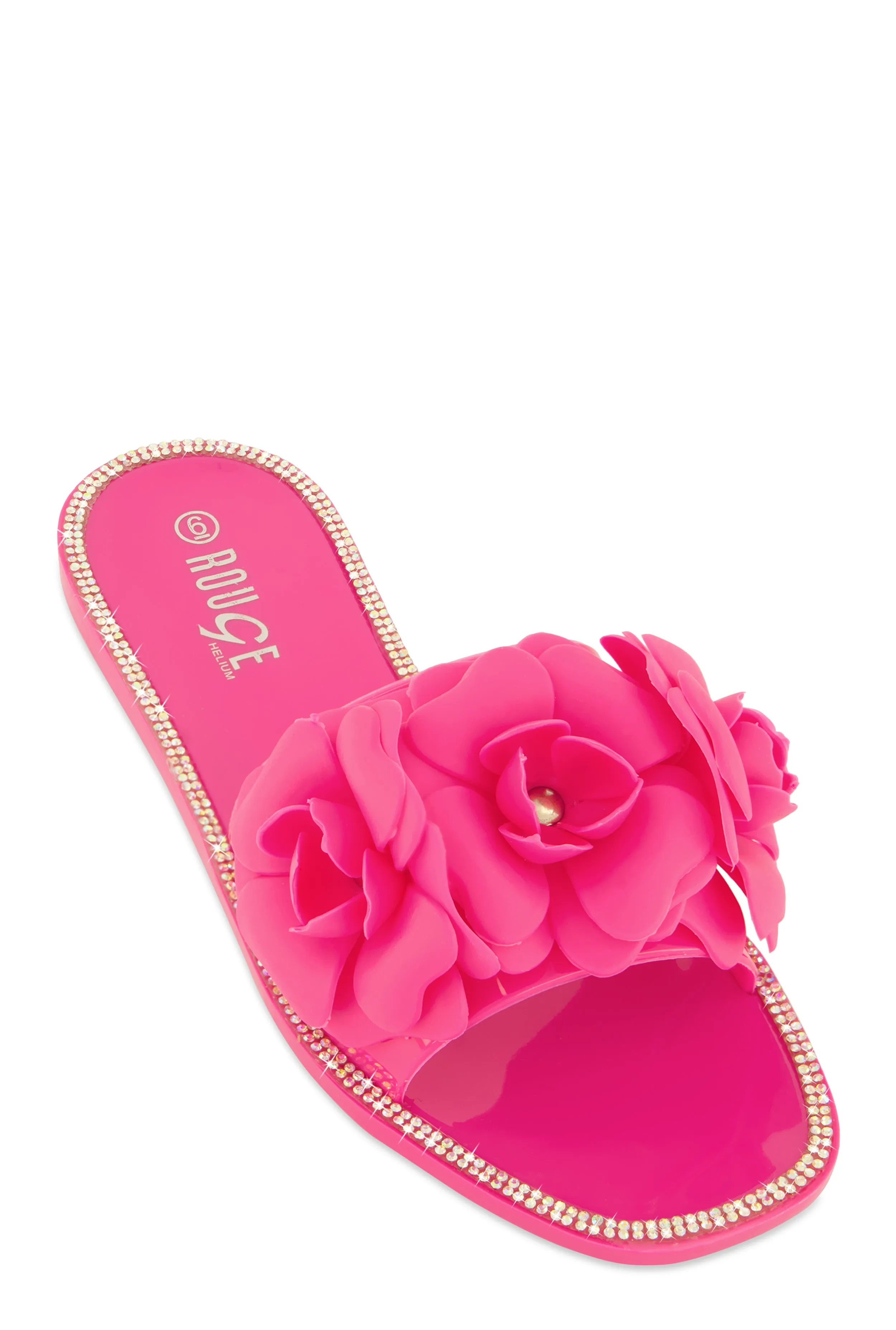 Flower Band Jelly Slide Sandals