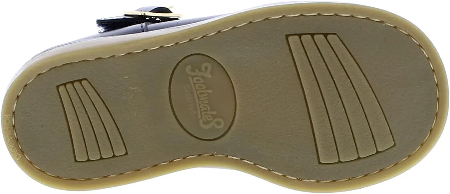 FOOTMATES Allie Leather Mary Jane Shoes for Girls - Girls Dress Shoes with Wide Toe Box, Comfort Insoles, and Non-Slip Non-Marking Outsoles