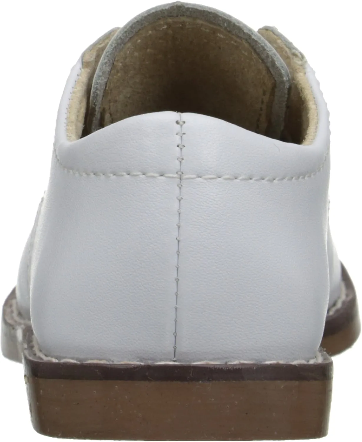 FOOTMATES Willy Lace-Up Leather Oxford Girls and Boys Dress Shoes with Wide Toe Box and Custom-Fit Insoles, Non-Marking Outsoles - for Infants, Toddlers, and Little Kids, Ages 0-8