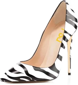 FSJ Women Suede Sexy Pointed Toe Pumps 12 cm High Heels Stilettos Party Prom Daily Classic Office Lady Work Shoes Size 4-15 US