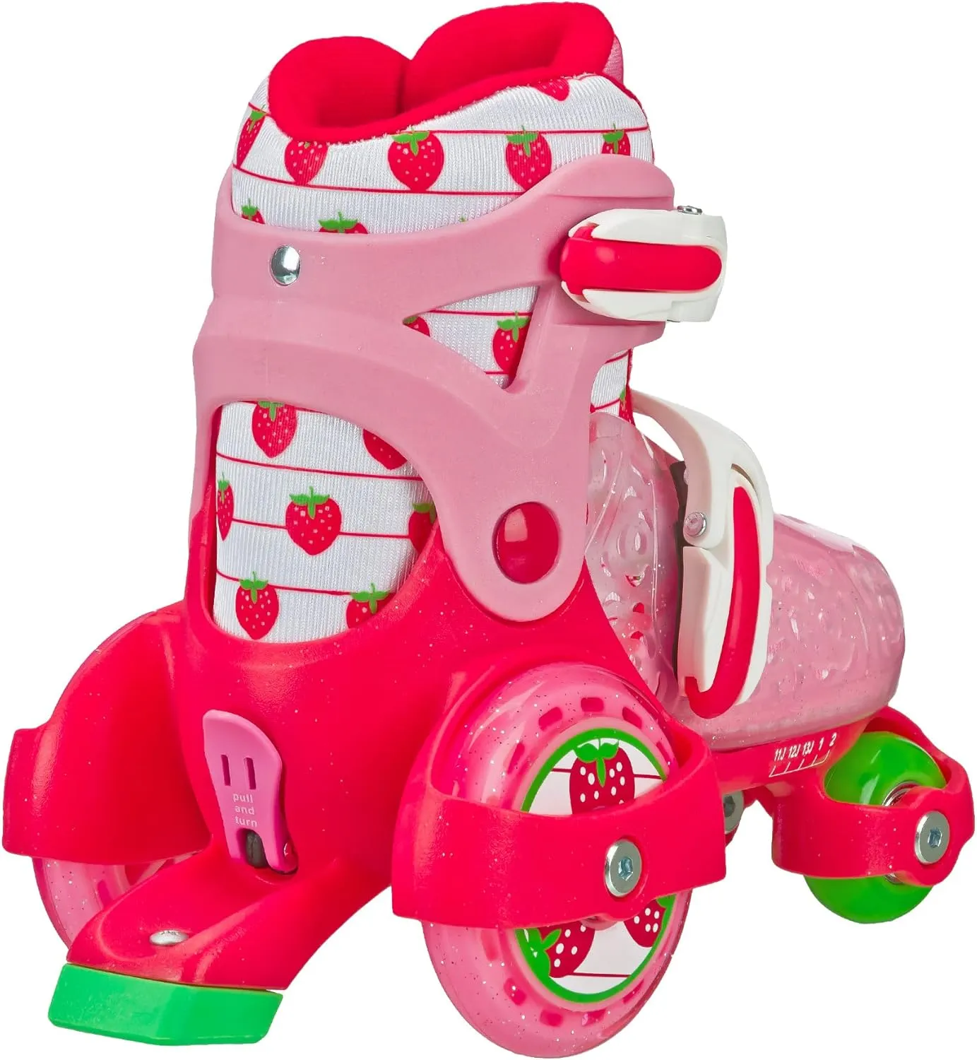 Fun Roll Beginner Roller Skates by Roller Derby, Adjustable Sizing, Skates for Kids, Toddlers, Boys, Girls