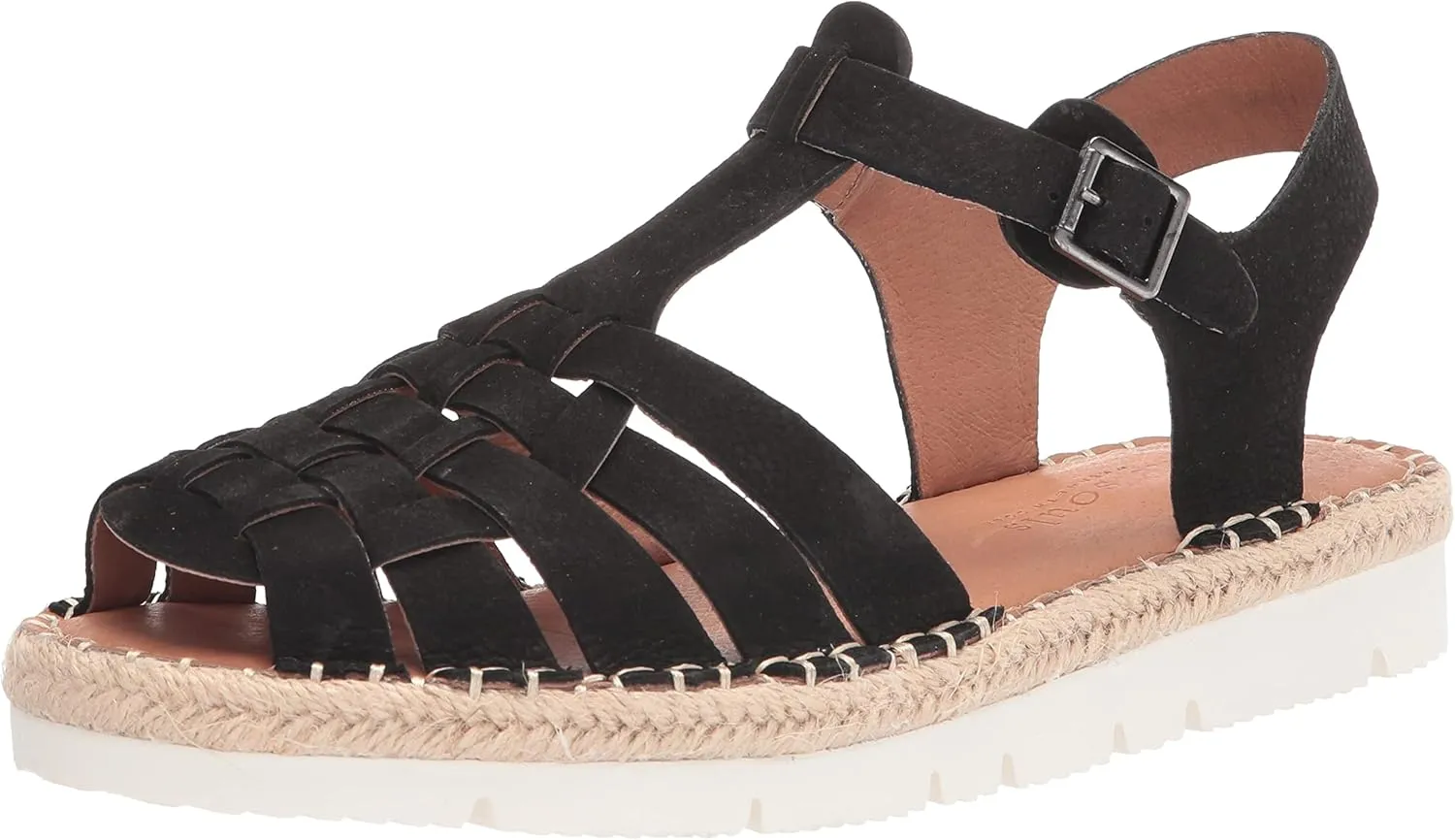 Gentle Souls by Kenneth Cole Women's Lizzy Eva Basket T-Strap Fisherman Sandal