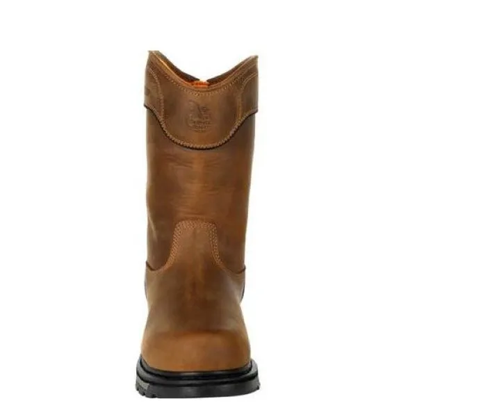 Georgia Boot Black with Brown Carbo-Tec LTX Waterproof Pull On Boot GB00393