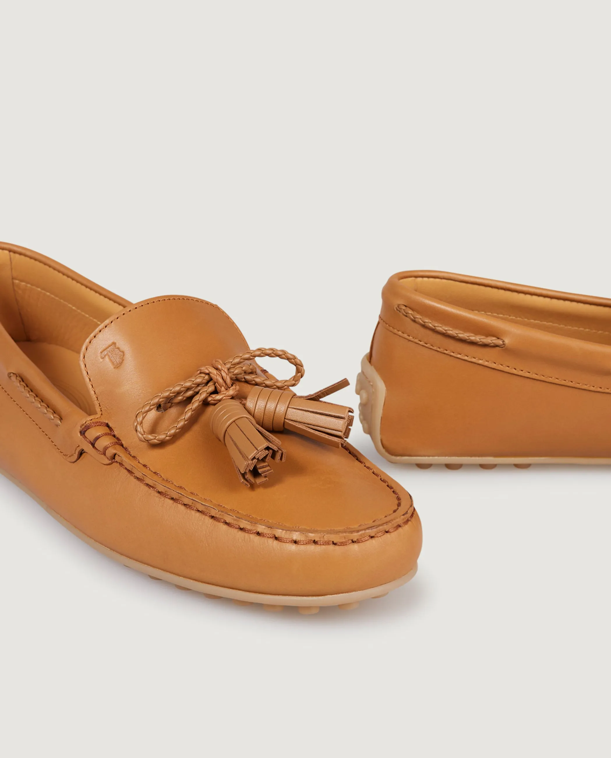 Gomma Tassel Loafer - Lichtbruin