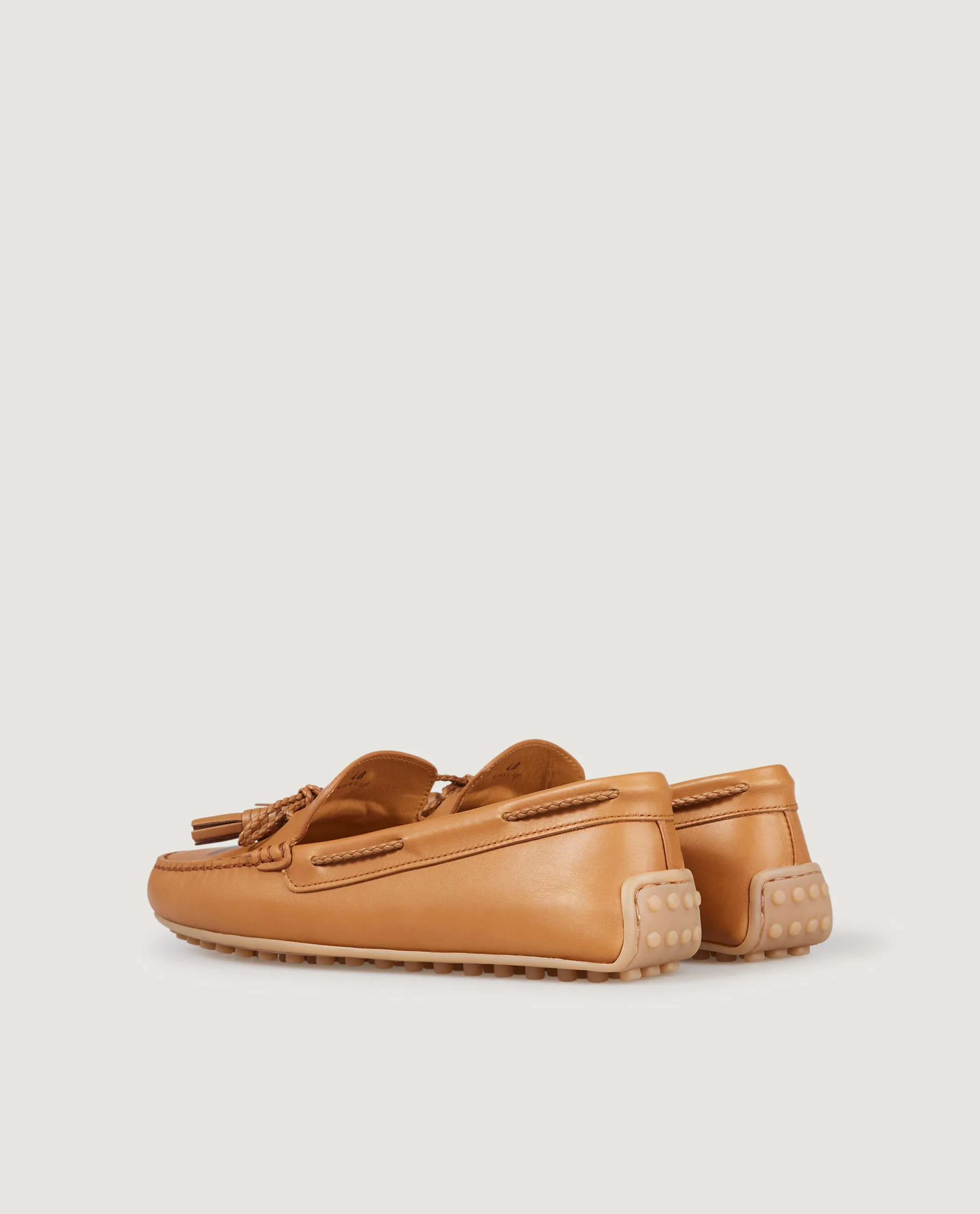 Gomma Tassel Loafer - Lichtbruin