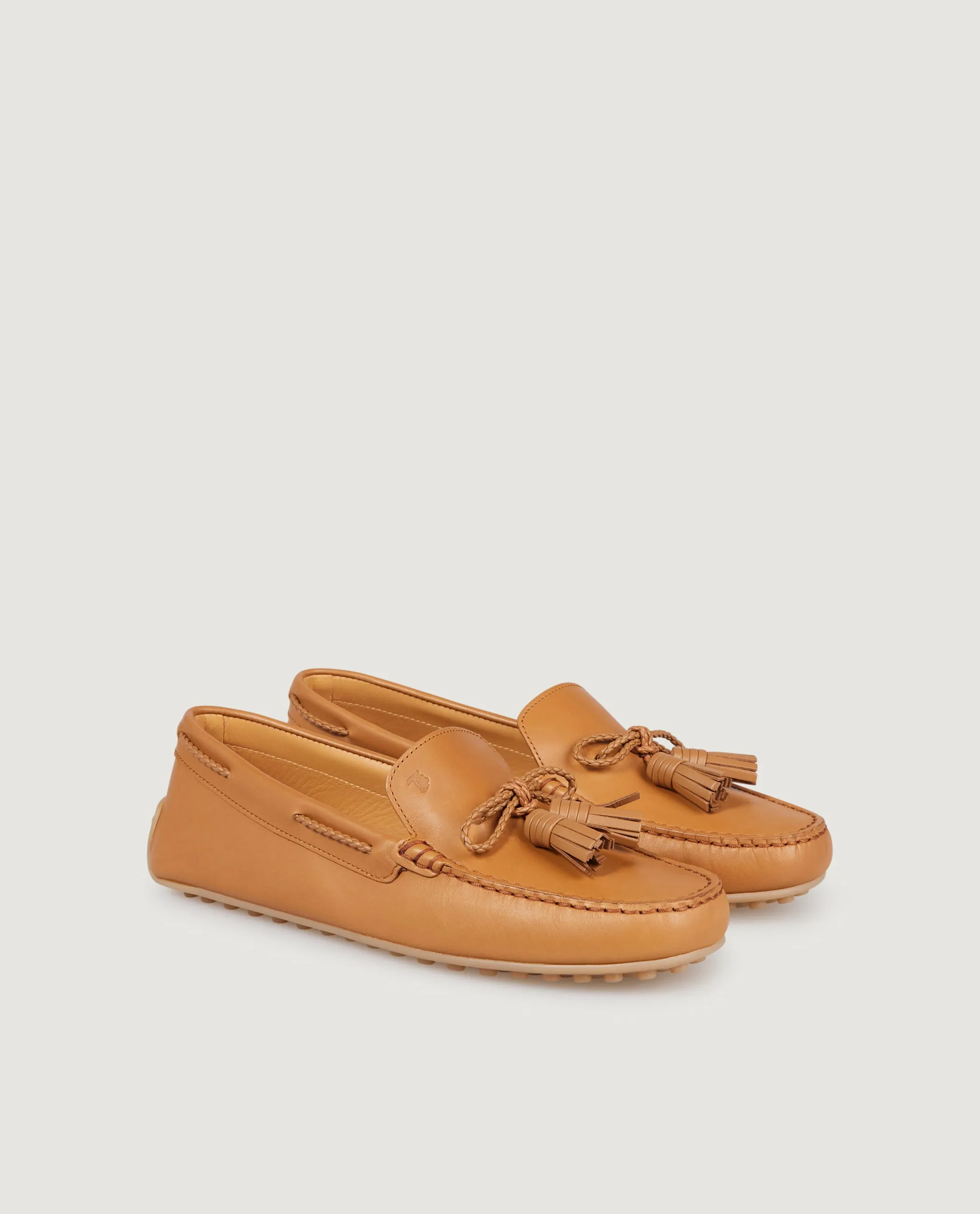 Gomma Tassel Loafer - Lichtbruin