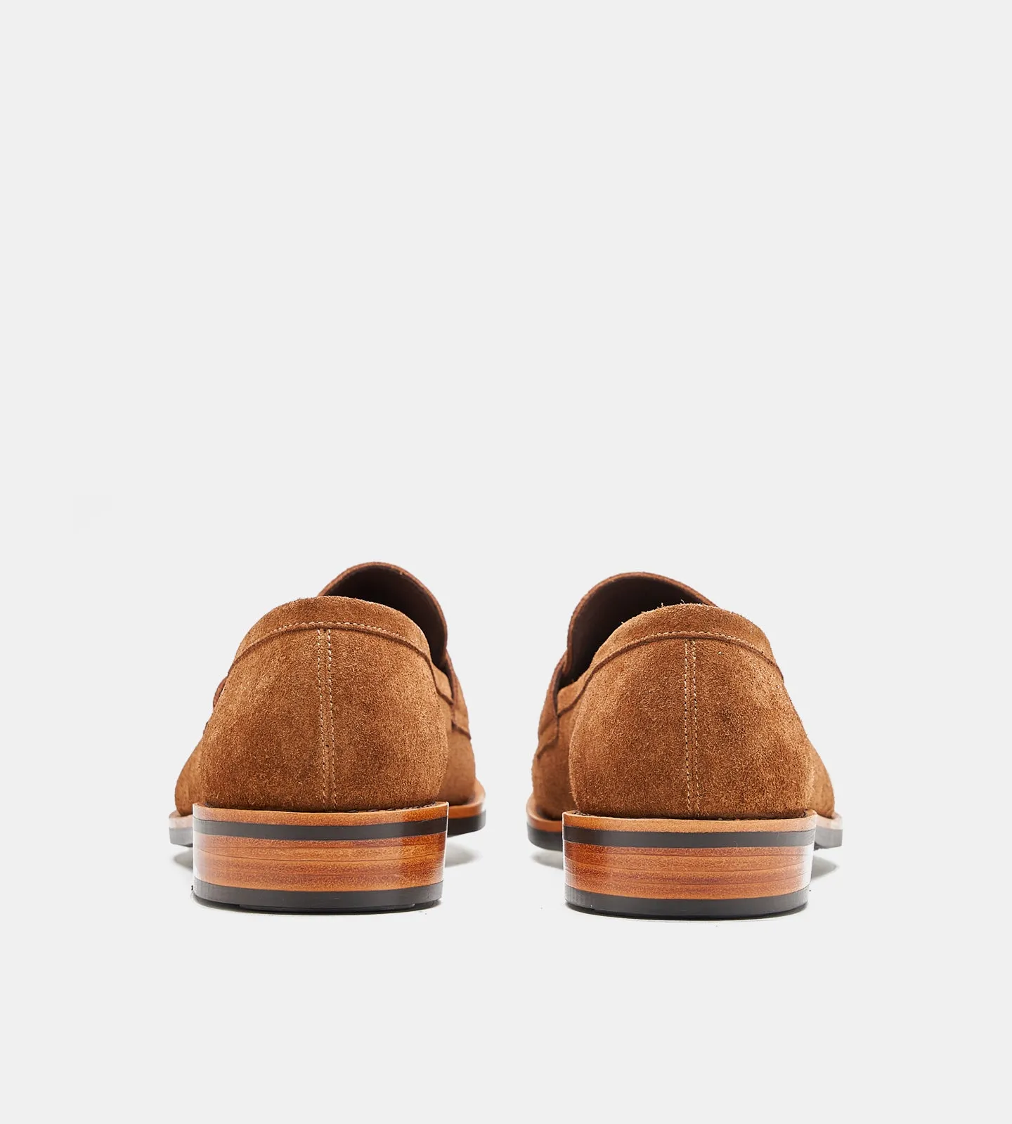 Goodyear Welted Caramel Suede Penny Loafer
