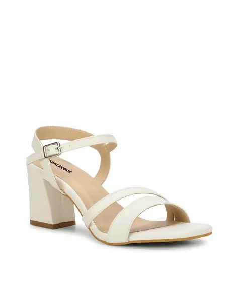 GRACECODE Women Open-Toe Chunky-Heeled Sandals
