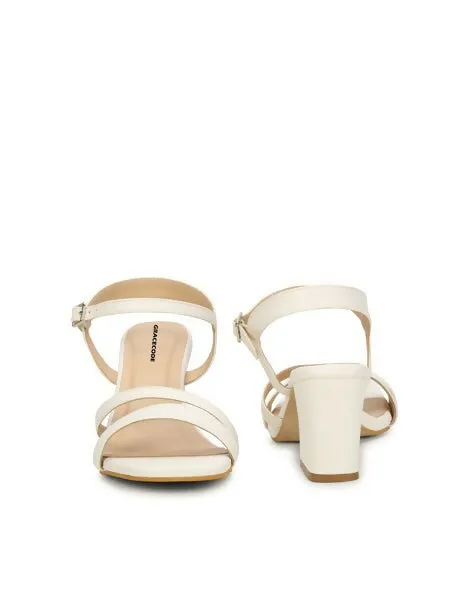 GRACECODE Women Open-Toe Chunky-Heeled Sandals