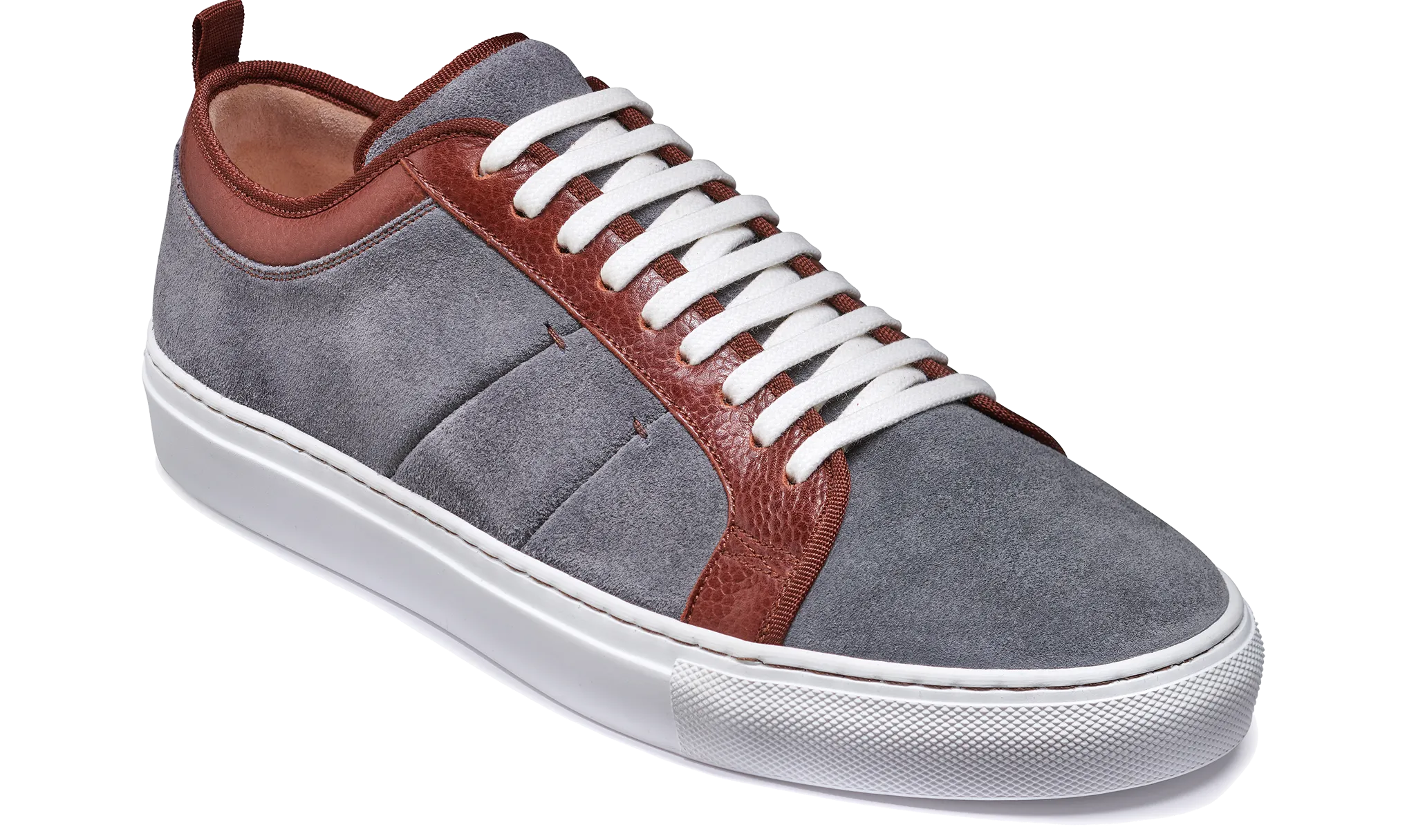 Greg - Grey Suede / Brown Grain