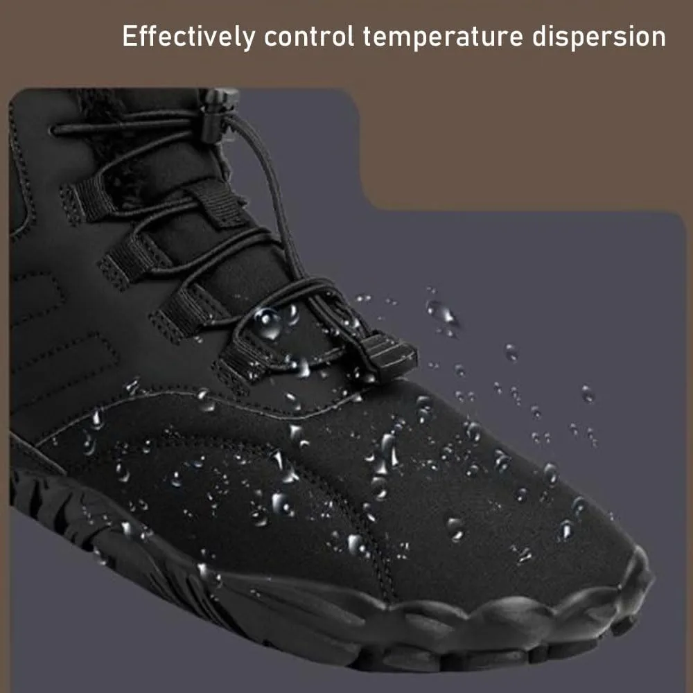 Grounded Winter Footwear for Women, Hike Winter Footwear Barefoot Women Men, Barefoot Shoes Waterproof Wide Toe Box Boots