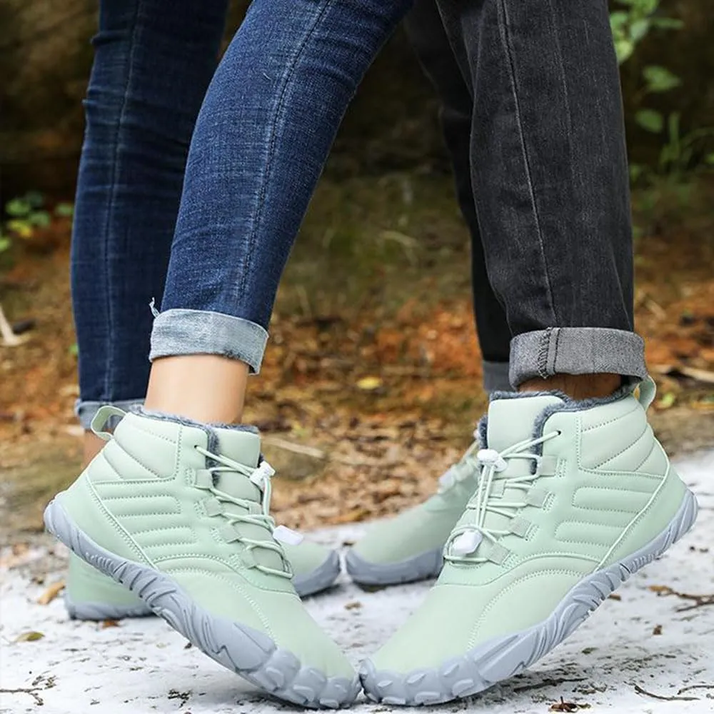 Grounded Winter Footwear for Women, Hike Winter Footwear Barefoot Women Men, Barefoot Shoes Waterproof Wide Toe Box Boots