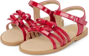 Gymboree Girl's Toddler Flat Sandal with Adjustable Ankle Strap