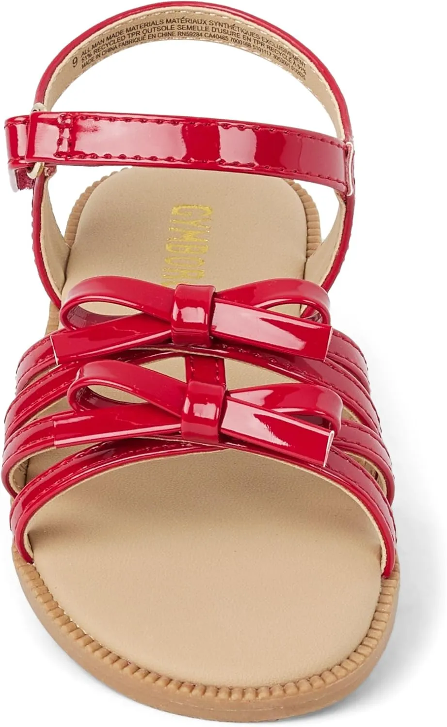 Gymboree Girl's Toddler Flat Sandal with Adjustable Ankle Strap