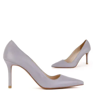 *HEMERY - lavender leather, 8cm size UK 2