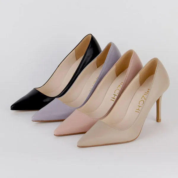 *HEMERY - lavender leather, 8cm size UK 2