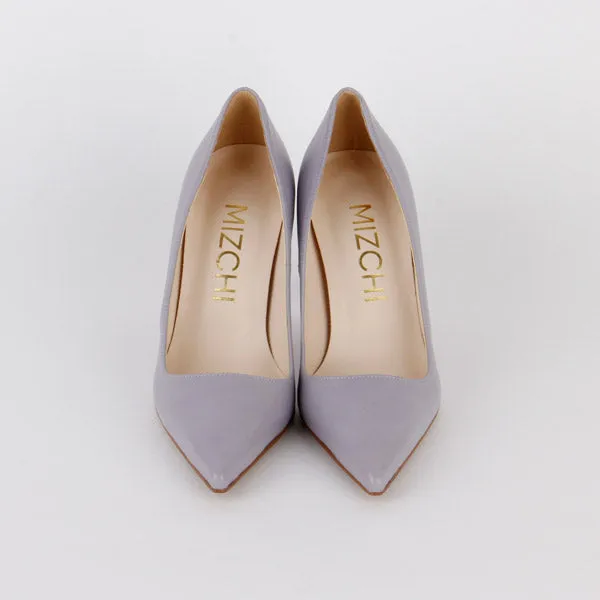*HEMERY - lavender leather, 8cm size UK 2
