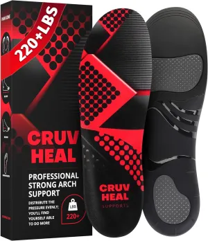 High Arch Support Insoles for Plantar Fasciitis for Women and Men - Orthotic Shoe Inserts - Boot Work Shoe Plantar Fasciitis Insoles (Ruby, S)