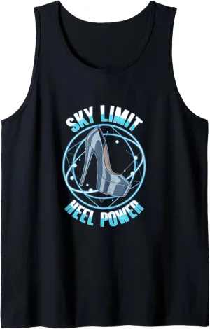 High Heels Sky Limit Heel Power Stiletto Fans Fashion Lovers Tank Top