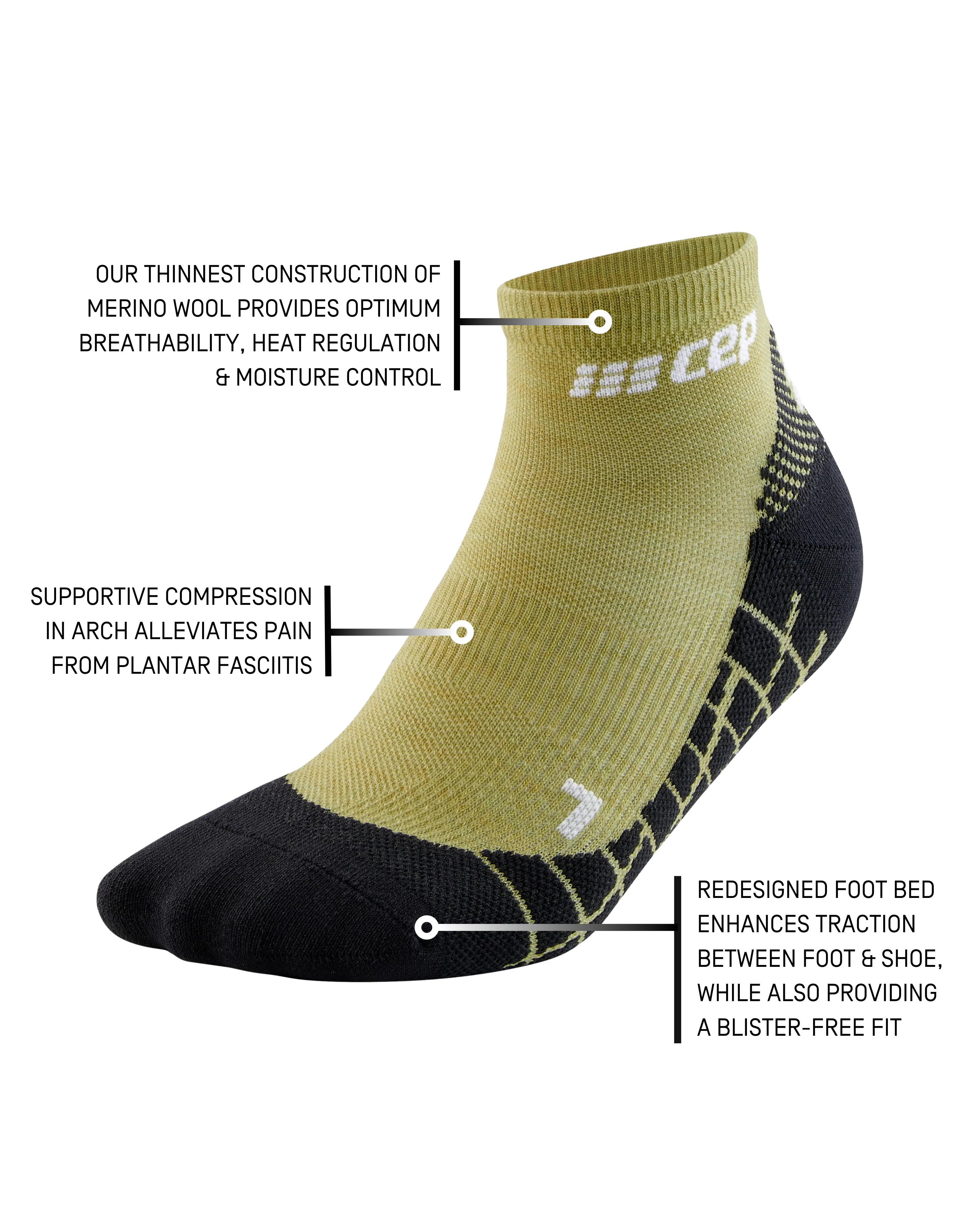 Hiking Light Merino Low Cut Socks, Women