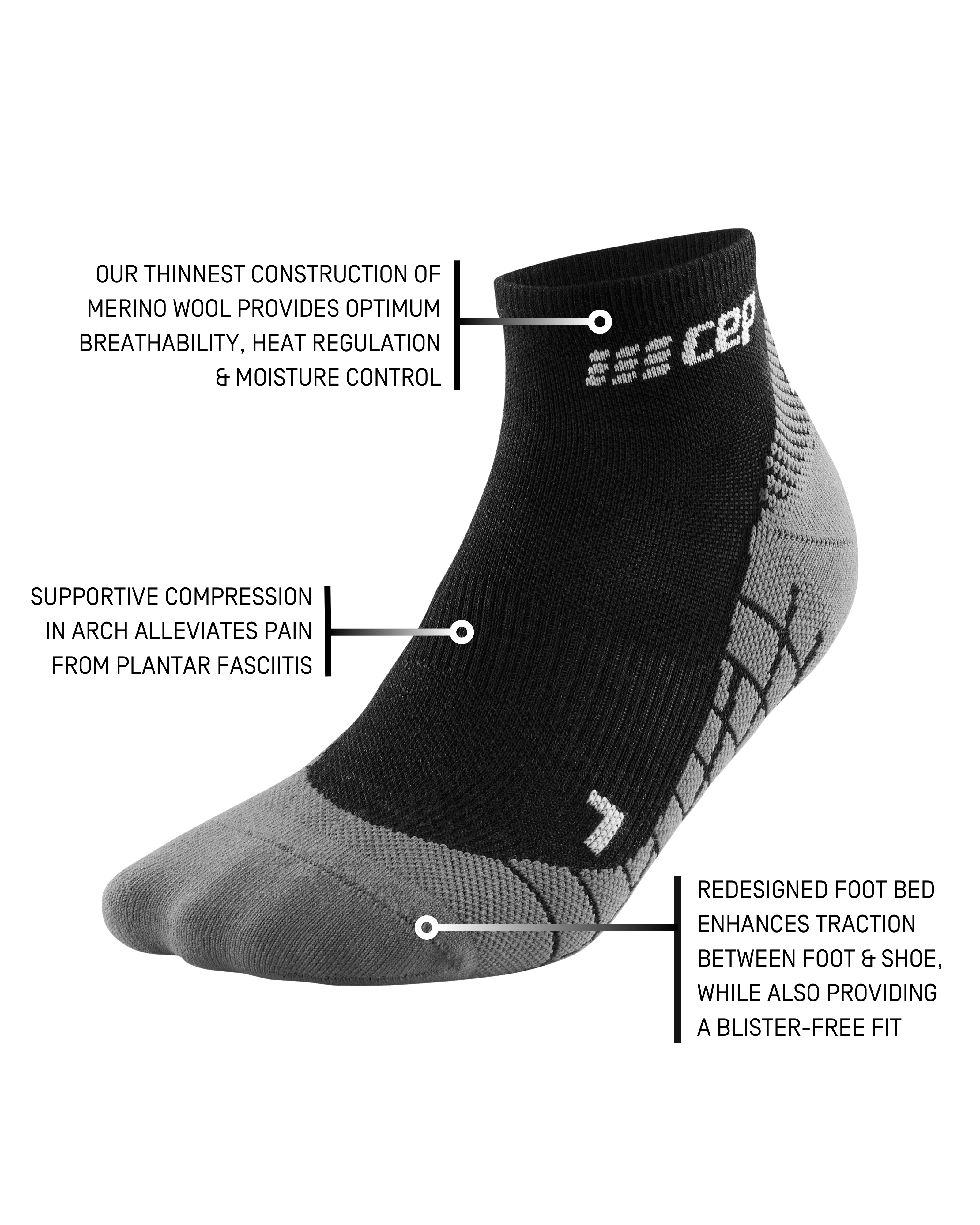 Hiking Light Merino Low Cut Socks, Women