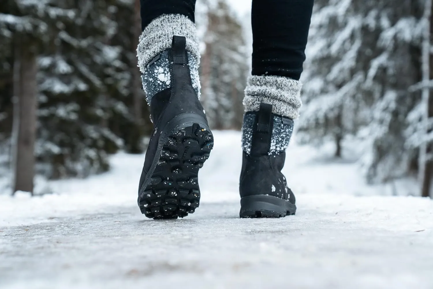 Icebug Mens Adak BUGrip Winter Hiking Boot with Carbide Studded Traction Sole