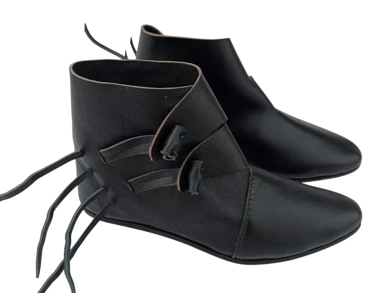 Ironclad Emporium Viking Leather Shoes for Men | Handmade Medieval Footwear | Genuine Leather | Historical Reenactment, LARP, Cosplay. (US 7)