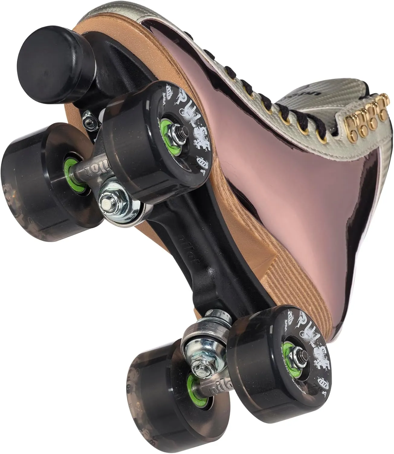 Jackson Flex Outdoor Roller Skates, Atom Pulse Lite Wheels with Vinyl-Coated Quad Boot,