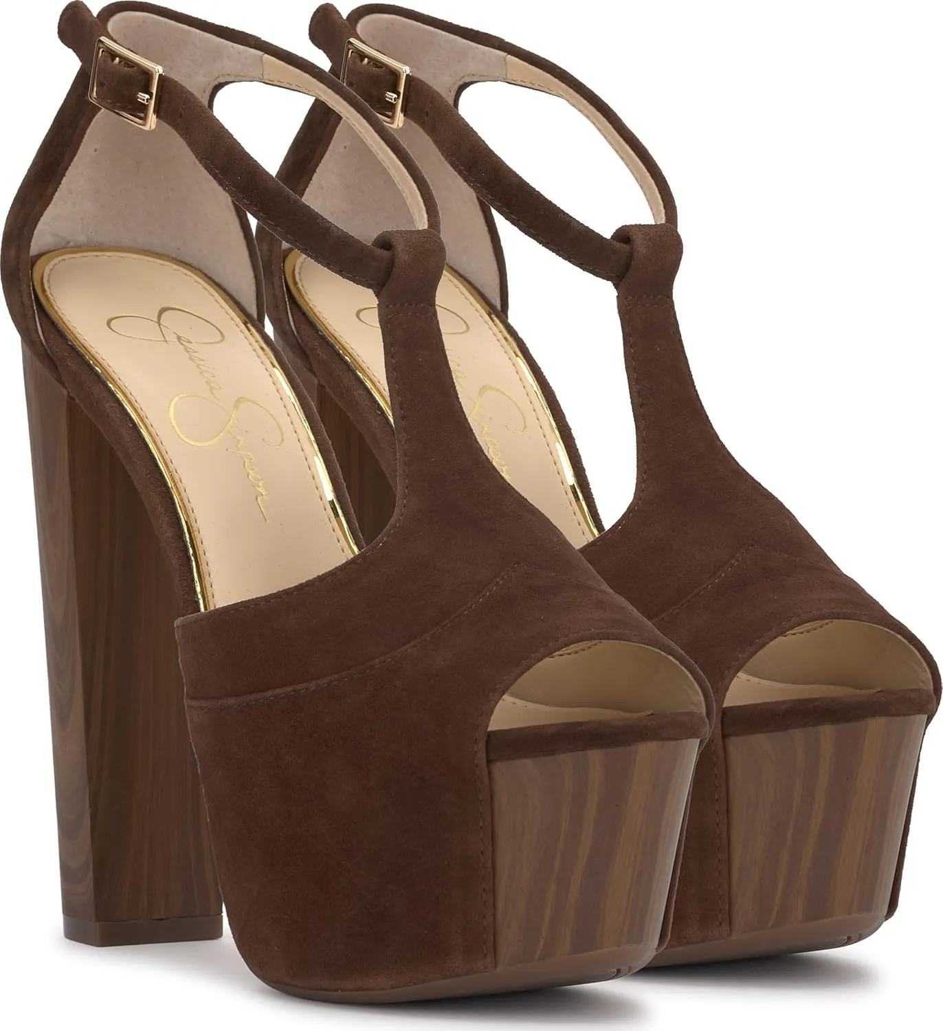 Jessica Simpson Womens Dany 3 Floral Heeled Platform Sandals