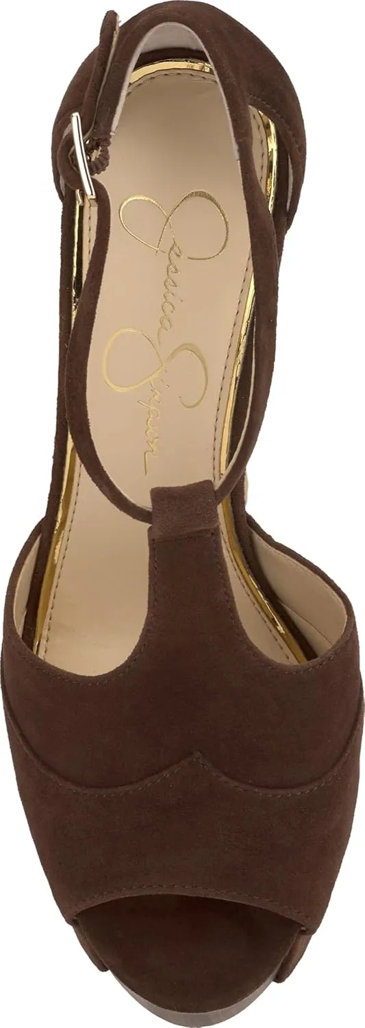 Jessica Simpson Womens Dany 3 Floral Heeled Platform Sandals