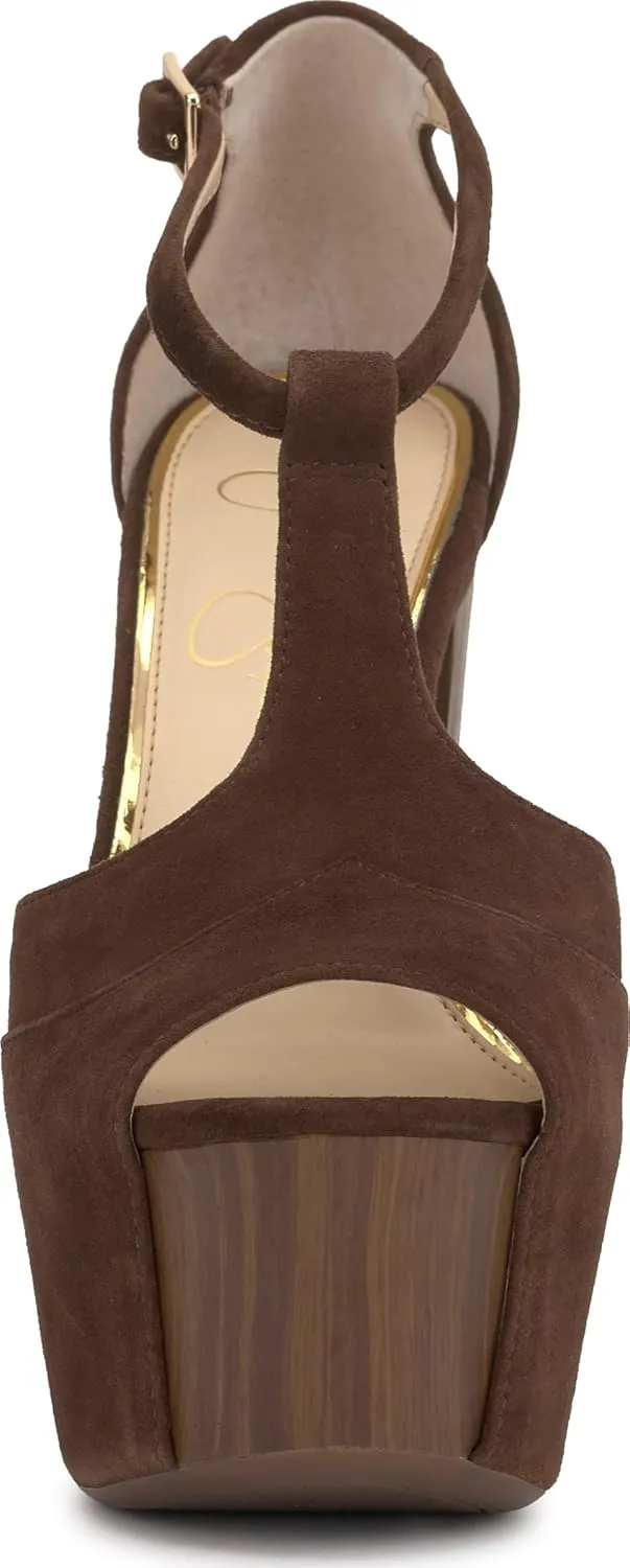 Jessica Simpson Womens Dany 3 Floral Heeled Platform Sandals