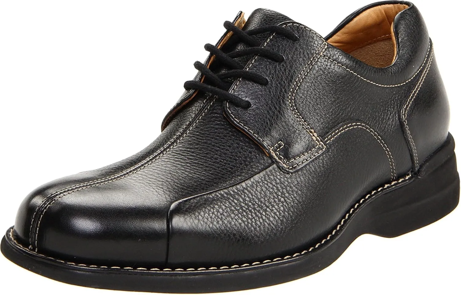 Johnston & Murphy Men's Shuler Bicycle Black Tumbled Calf 12 M US