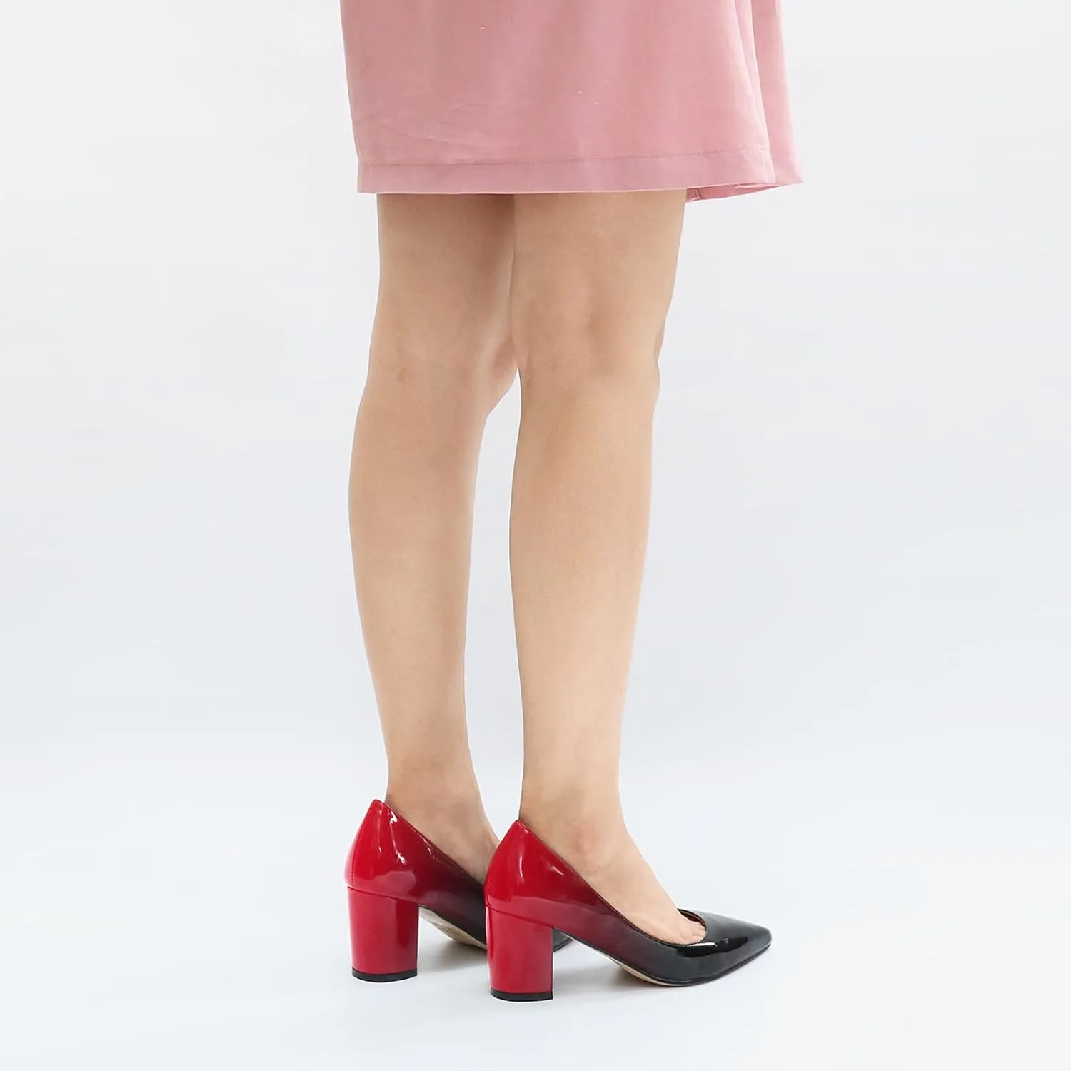 JOY IN LOVE Pumps for Women Chunky Heels Comfortable Middle Block Heel Work Dress Pumps
