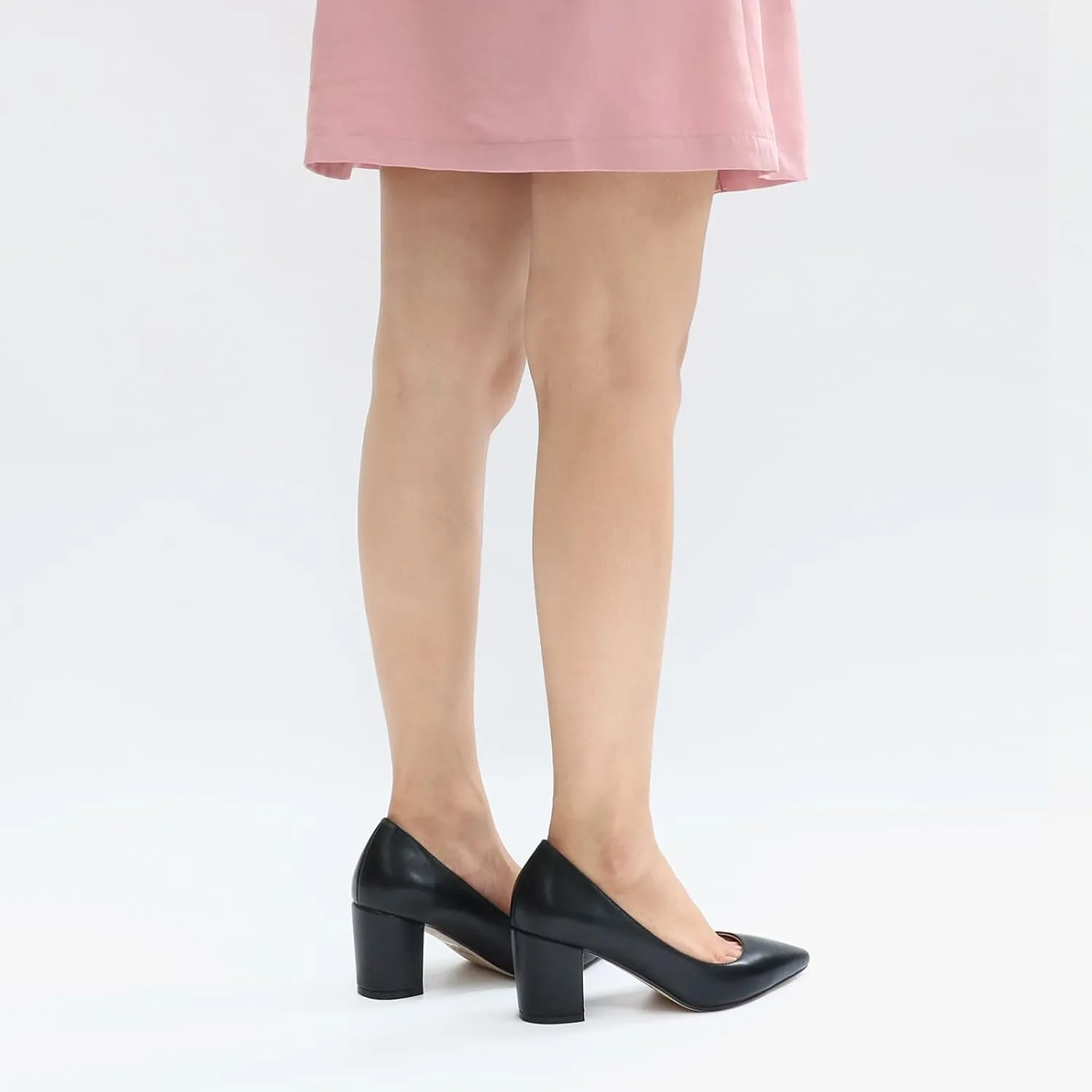 JOY IN LOVE Pumps for Women Chunky Heels Comfortable Middle Block Heel Work Dress Pumps