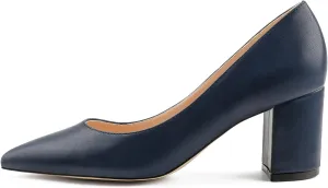 JOY IN LOVE Pumps for Women Chunky Heels Comfortable Middle Block Heel Work Dress Pumps