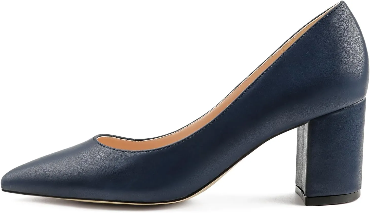 JOY IN LOVE Pumps for Women Chunky Heels Comfortable Middle Block Heel Work Dress Pumps