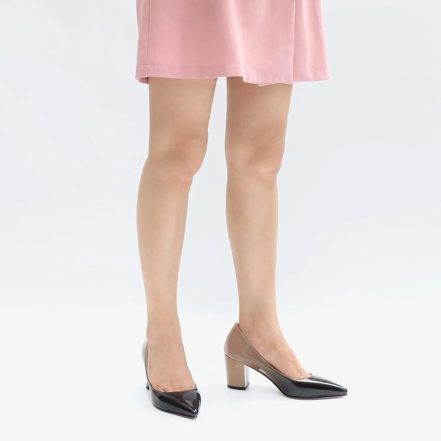 JOY IN LOVE Pumps for Women Chunky Heels Comfortable Middle Block Heel Work Dress Pumps