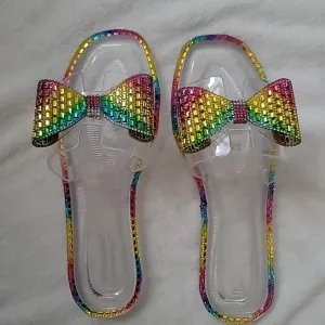 💣Just In 💣Studded Clear Multicolored Sandals