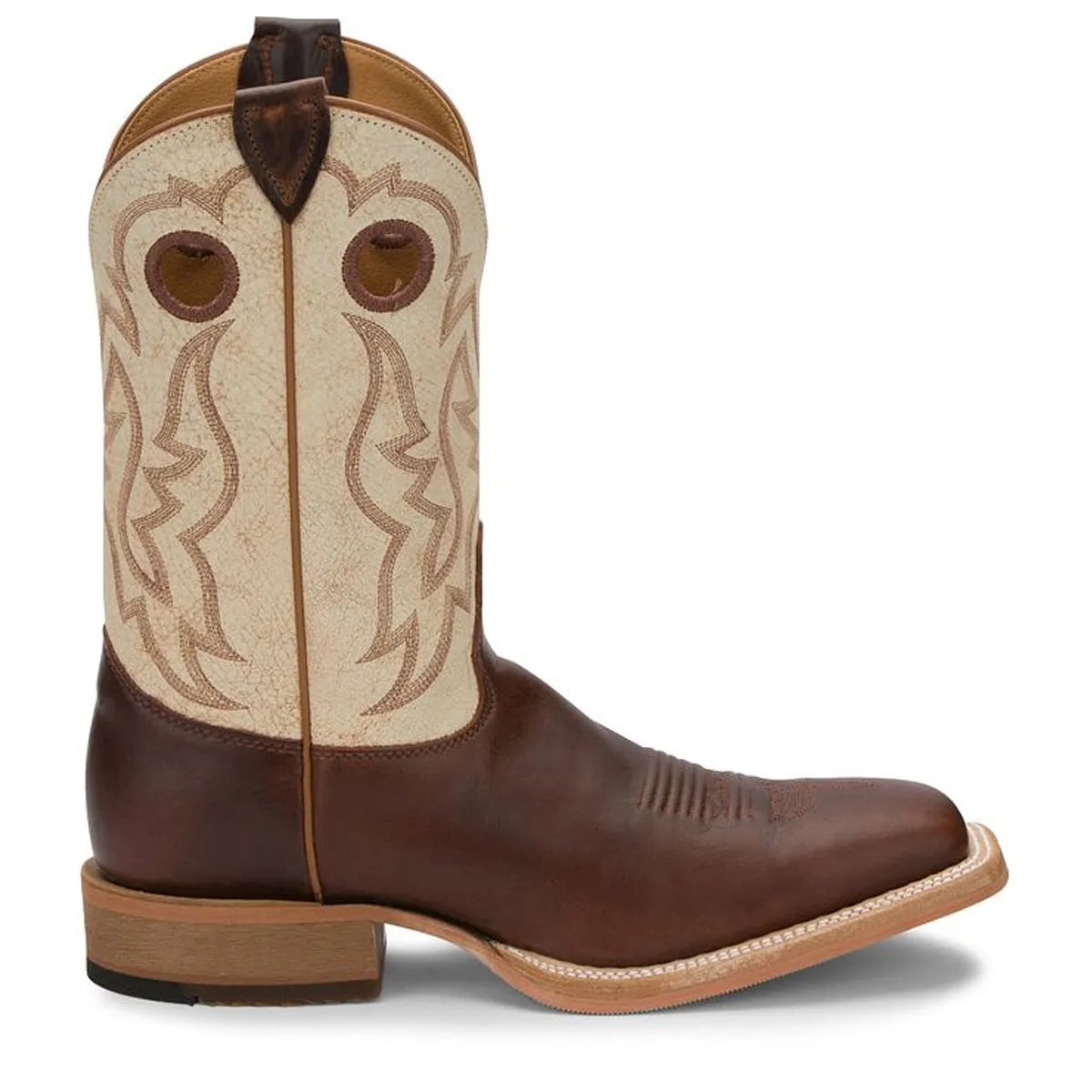 Justin Back Men Footwear Cowboy/Western Austin Caddo 11" Western Color Cognac Damiana (#BR776)