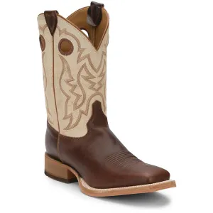 Justin Back Men Footwear Cowboy/Western Austin Caddo 11" Western Color Cognac Damiana (#BR776)