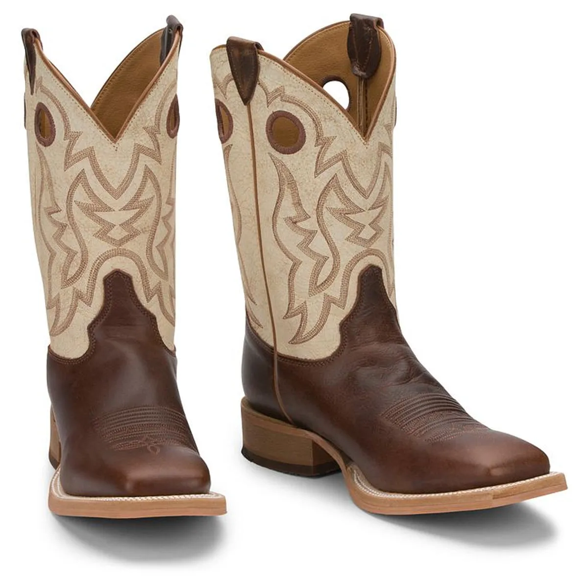 Justin Back Men Footwear Cowboy/Western Austin Caddo 11" Western Color Cognac Damiana (#BR776)