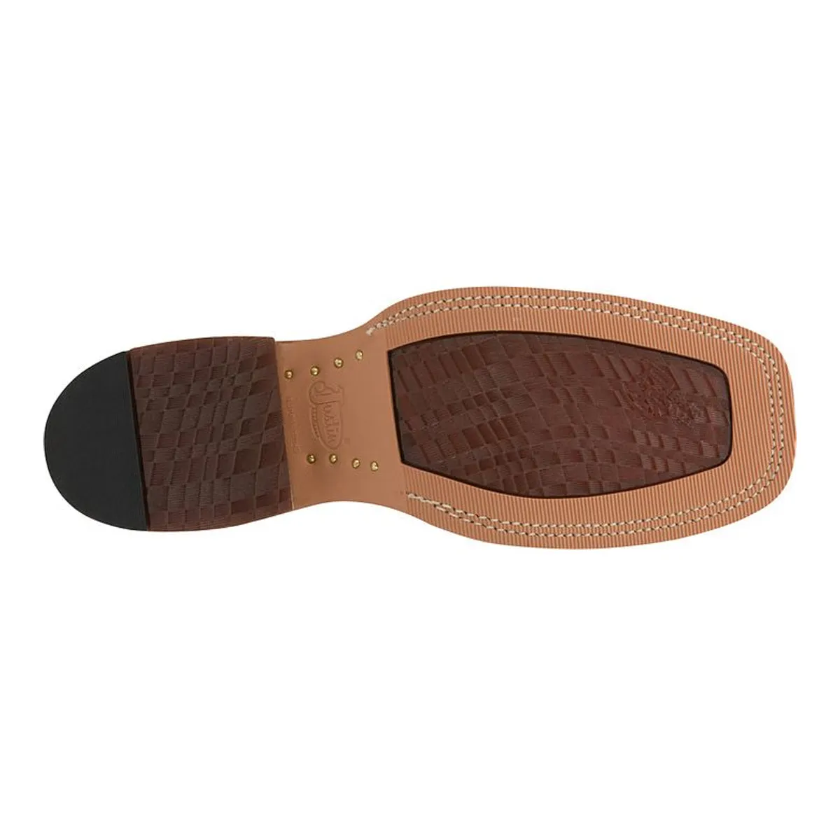 Justin Back Men Footwear Cowboy/Western Austin Caddo 11" Western Color Cognac Damiana (#BR776)