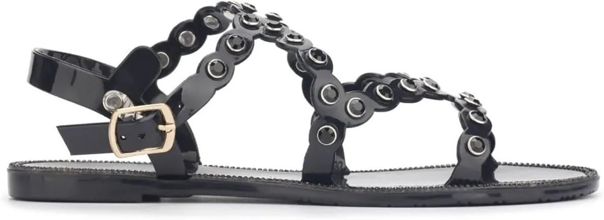 Kenneth Cole Women's Dahlia Jelly Jewel Sandal Flat Platform
