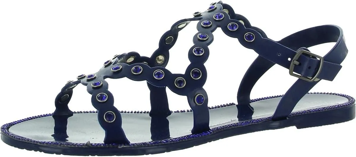 Kenneth Cole Women's Dahlia Jelly Jewel Sandal Flat Platform