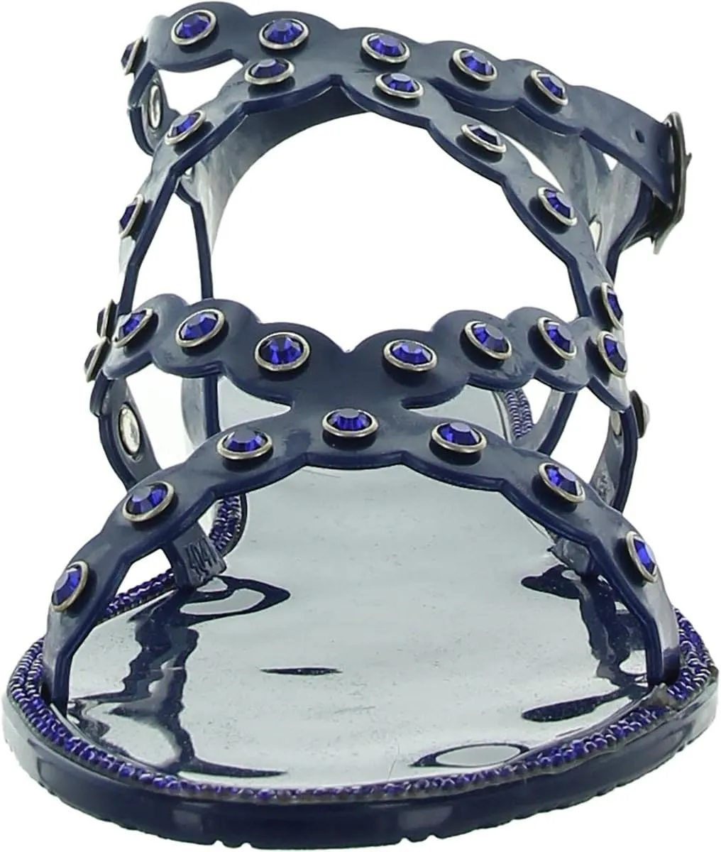 Kenneth Cole Women's Dahlia Jelly Jewel Sandal Flat Platform