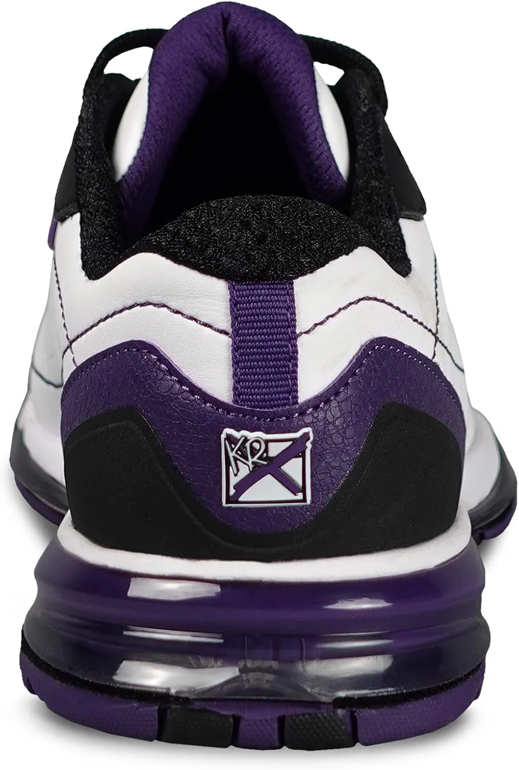 KR Strikeforce Dream White/Purple Performance Women's Bowling Shoe Left Hand with Interchangeable Soles and Heels