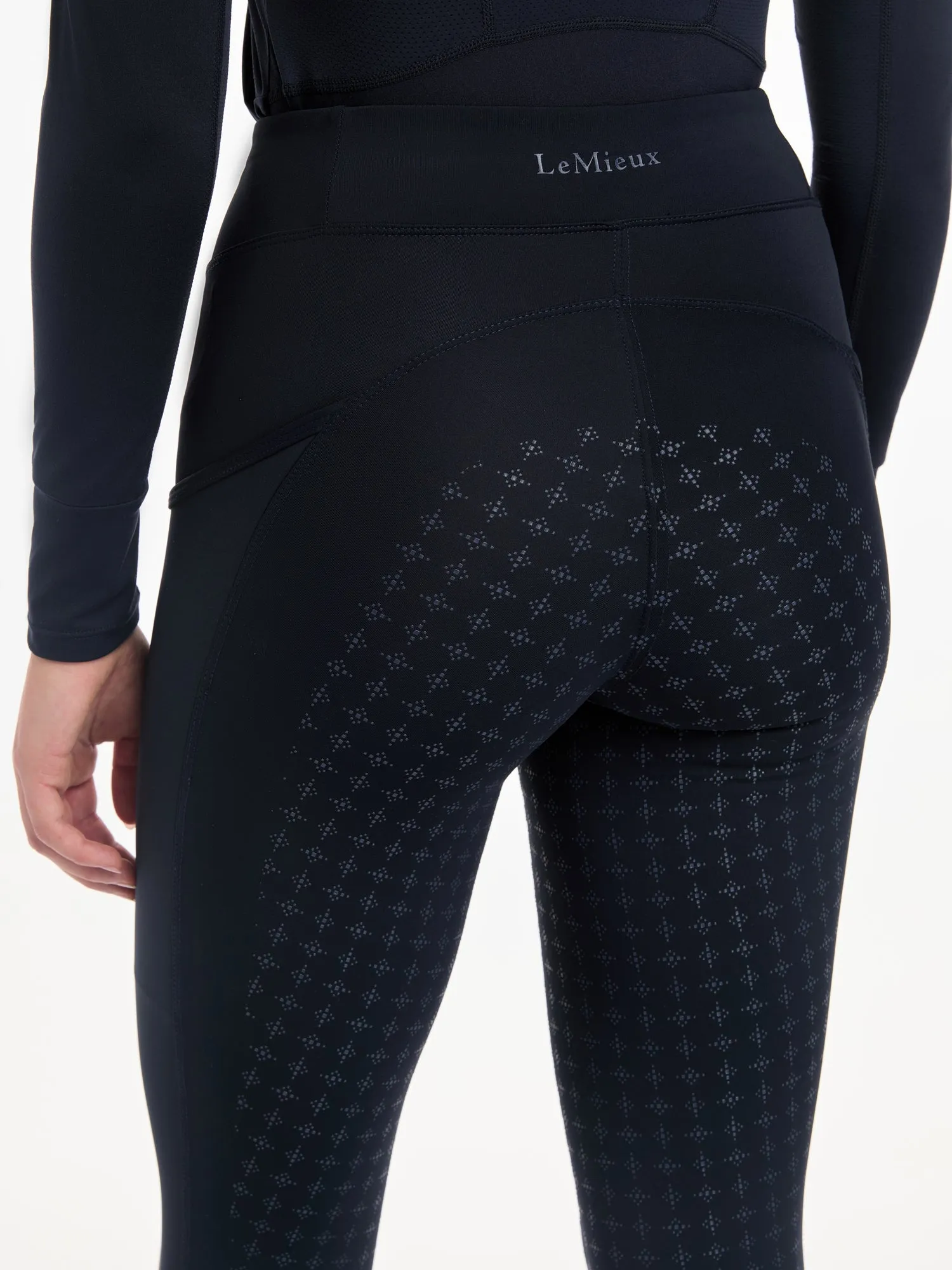 LeMieux Navy Naomi Pull On Full Seat Breeches